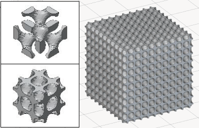 3Dプリンタのラティス構造_Diamond_ダイヤモンド