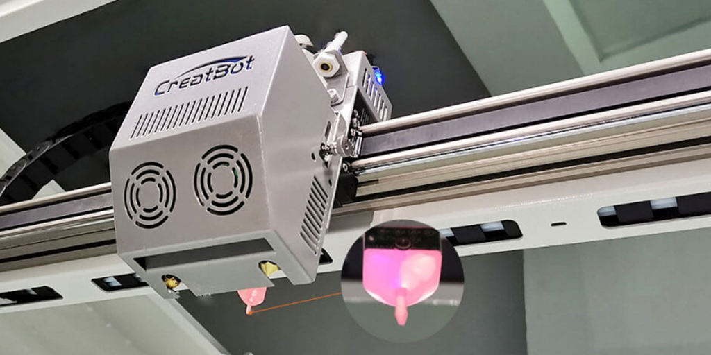 超大型FDM 3Dプリンタ CreatBot F1000のプリントヘッド