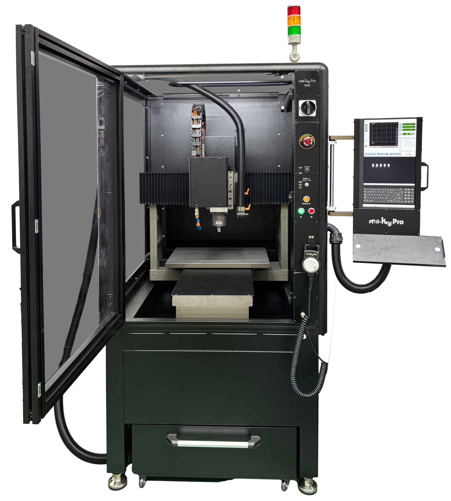 Mill Key Rail 小型CNC 切削機・モデリングマシン Mill-Key Pro5040|アルミ・樹脂対応の卓上加工機