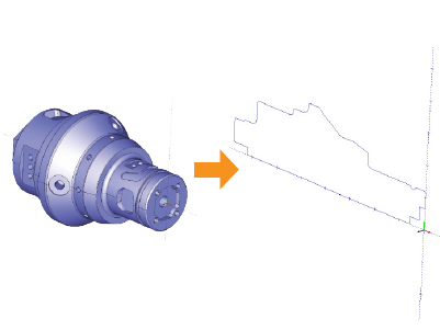 bobcadcam lathe3Dデータからワンクリックで旋削加工用図面