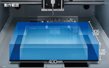 卓上切削機_MDX-50_動作範囲